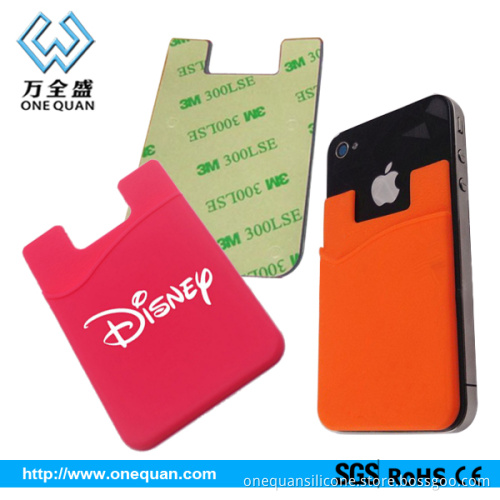 Colorful 3m phone card sets customized logo/carton busines mobile phone wallet